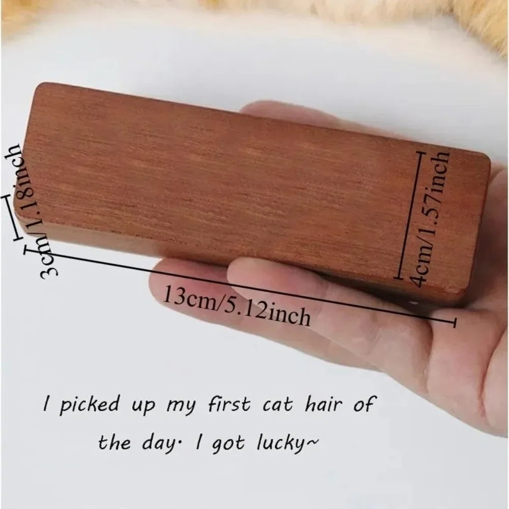 Magnetic Closure Walnut Wood Cat Whisker Box Elegant Design Solid Wood Pet Hair Storage Box Wooden Material Good Fortune