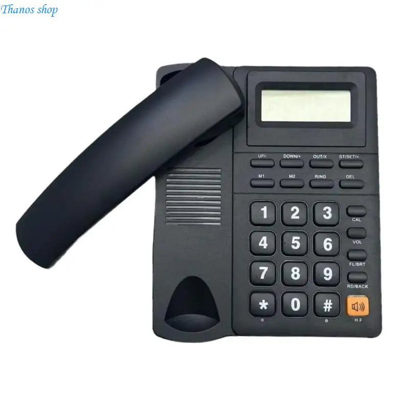 Landline Phones Home Telephone Desk Phone LCD Display with Redial Caller Function for Office, Hotel X37A