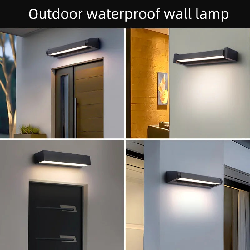 Adjustable Angle LED Lights Outdoor Waterproof Wall Lamp Garden Wiring Model Wall Lamp Simple Aluminum Wall Lights Fixture