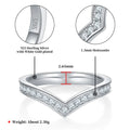 1.5mm Full Moissanite Rings for Women Eternity Wedding Band S925 Sterling Silver D Color Channel Set Lab Diamond Fine Jewelry