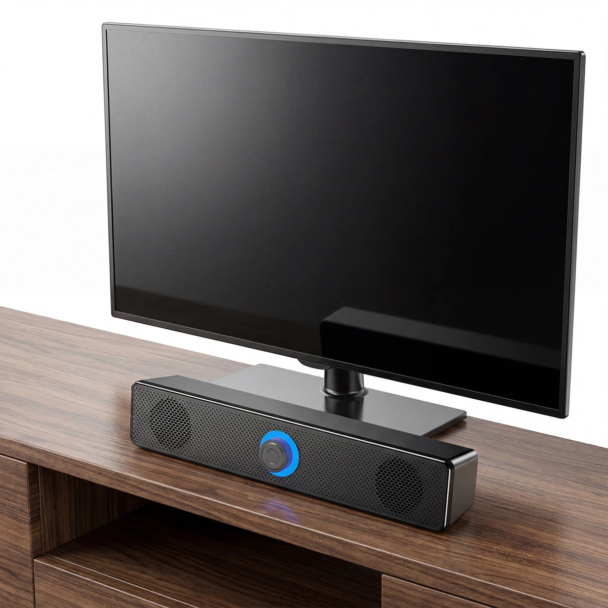 Wired Stereo Desktop Speakers 4D Surround Mini Stereo Sound Bar Home Soundbar System for TV PC Laptop Gaming Home Theater