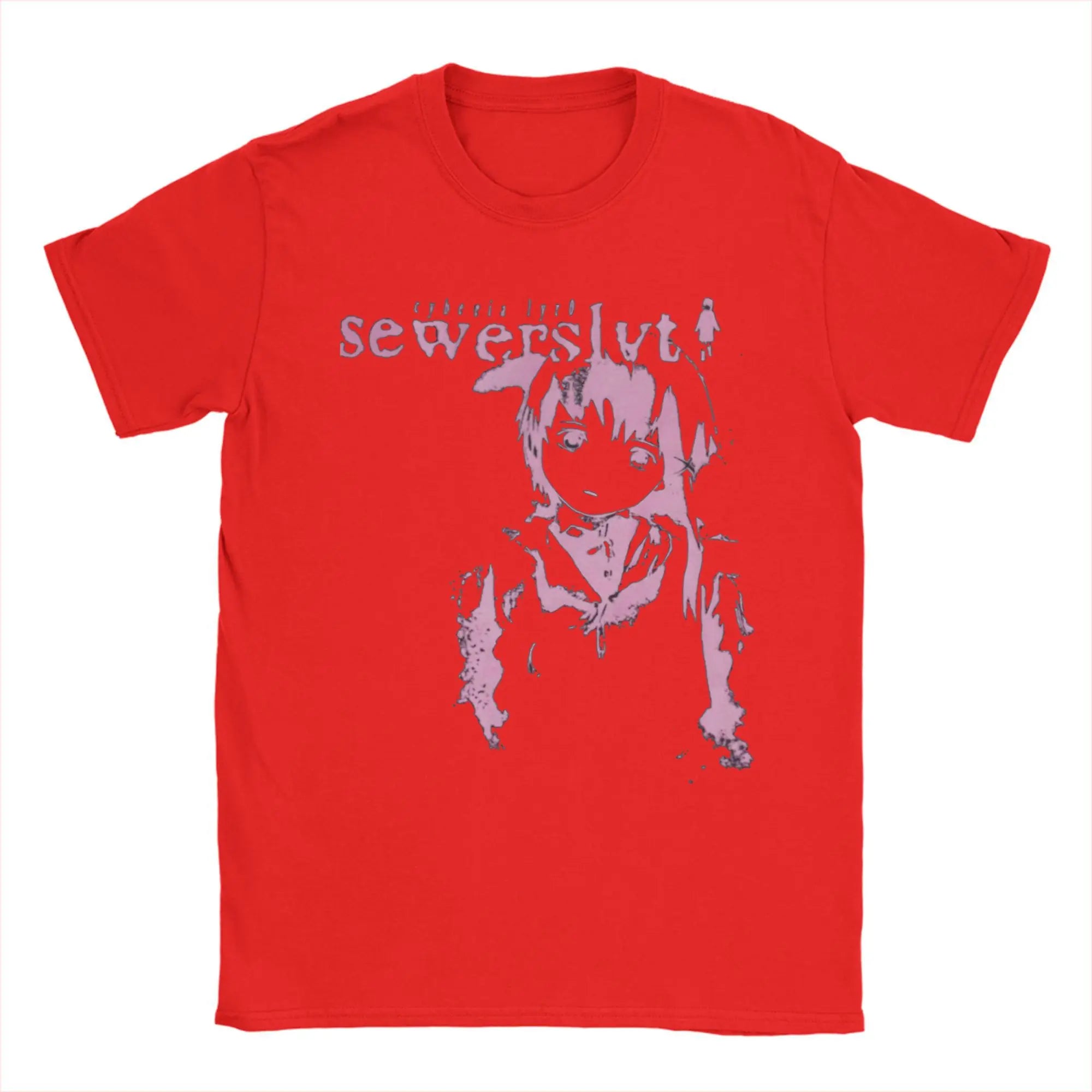 Vintage Sewerslvt Schizofrenia SPECIAL  FOR SEWERSLVT LOVERS T-Shirt for Men Crew Neck Pure Cotton T Shirt Tee Shirt Clothing