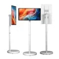 32” Android 15 Floor Stand TV, 6G+128G Smart Screen with Remote Controller, 2K Camera Video Call, Inbuit 148WH Battery Power