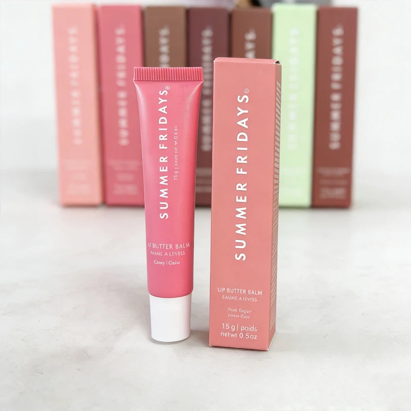 Summer Friday's Long-lasting Moisturize Lip Oil Glaze Pink Sugar Vanilla Beige Birthday Cake Strawberry Soft Serv Gloss Lip Balm