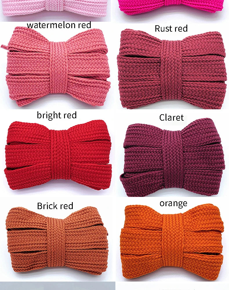 2cm Wider Flat Shoelaces New Casual Sneakers Laces for Shoes Fashion Rope Shoelace 100/120/140/160CM Shoes Accessories 1Pair