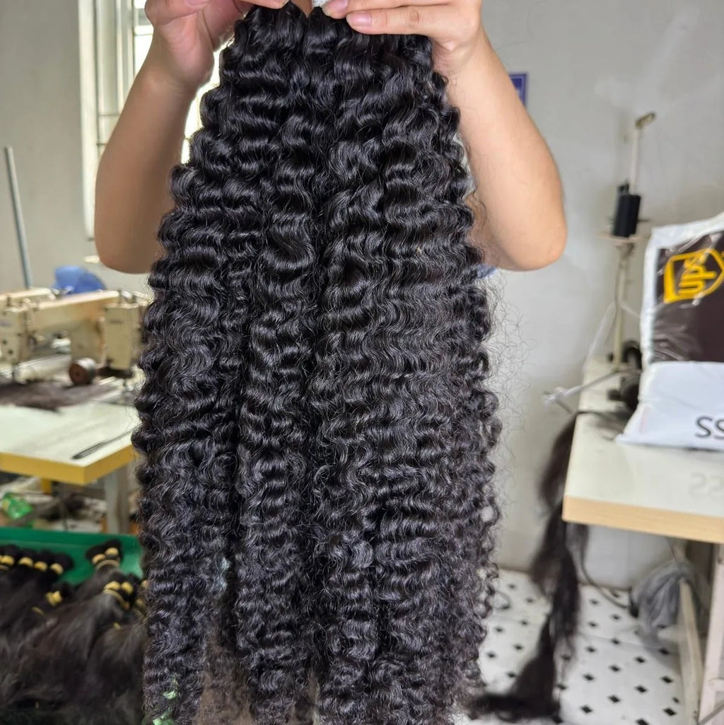CDYHAIRVN High Quality Vietnamese Curly Bundles Closure Frontal Double Drawn Non-Remy Human Hair Extensions Wholesale Supplier