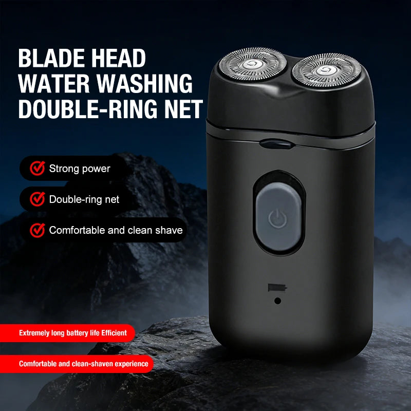Men's Electric Portable Shaver, Double Headed Shaver, Multi functional USB Charging Shaver