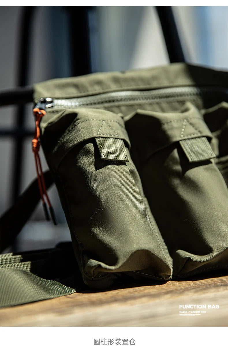 Maden 2023 New Japan Multi-Pocket Function Crossbody Bag Crossbody Outdoor Mountain Style Waist Bag Side Shoulder Men's Small