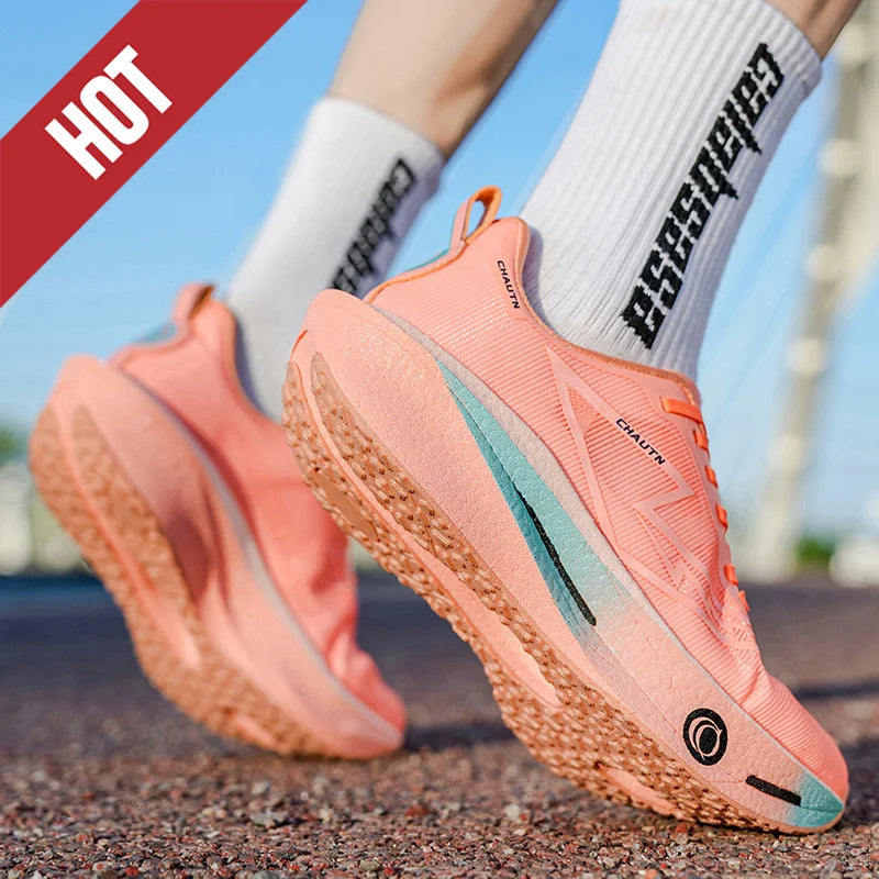 Running Shoes Casual Carbon Board Marathon Men Sports Lightweight Breathable Women's Comfortable Athletic Training Gym Sneakers