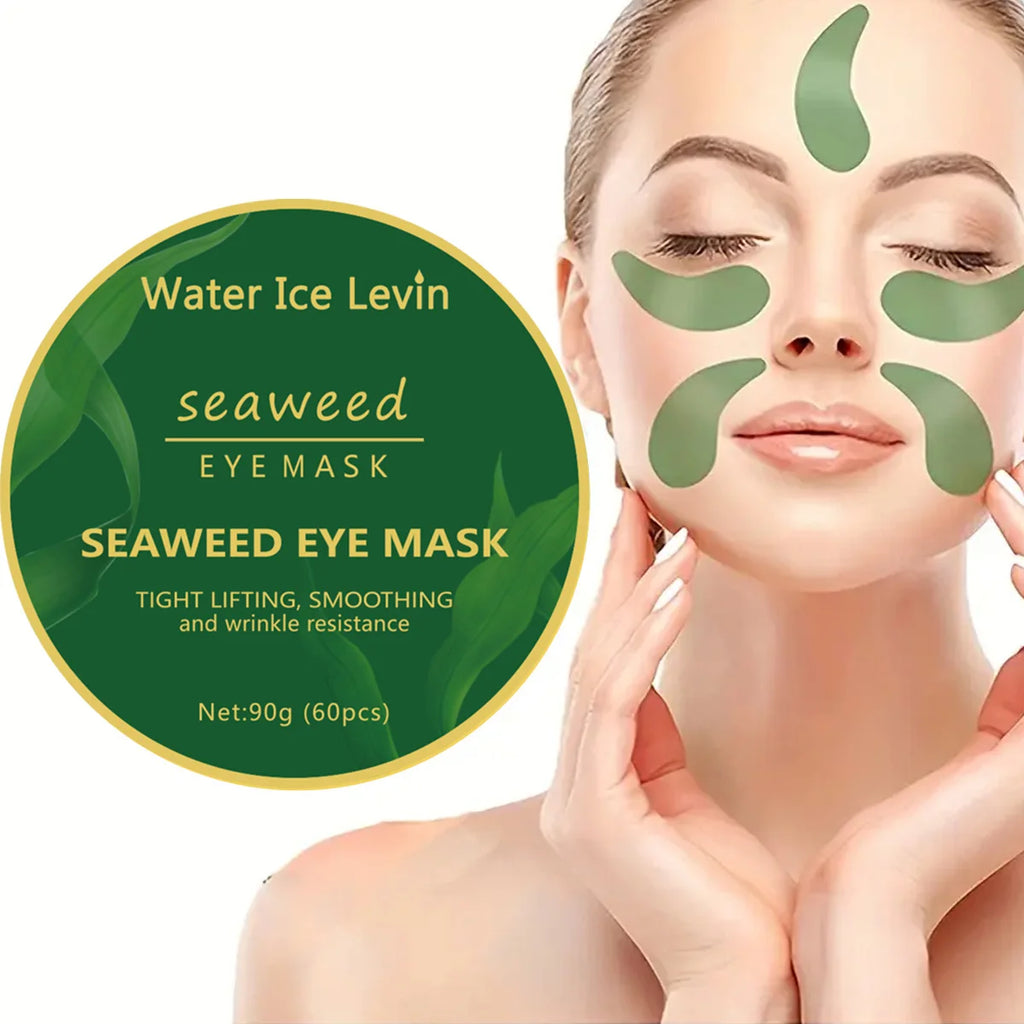 60Pcs Seaweed Hyaluronic Acid Dark Circle Remover Eye Mask Collagen Eye Patch Face Care Products