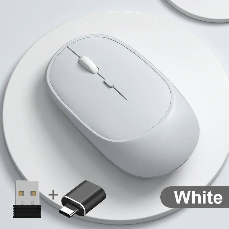 Wireless Mouse Rechargeable Mouse Gamer Dual Modes Bluetooth-compatible 2.4G USB Mice For Laptop Pad Tablet PC Macbook Mause