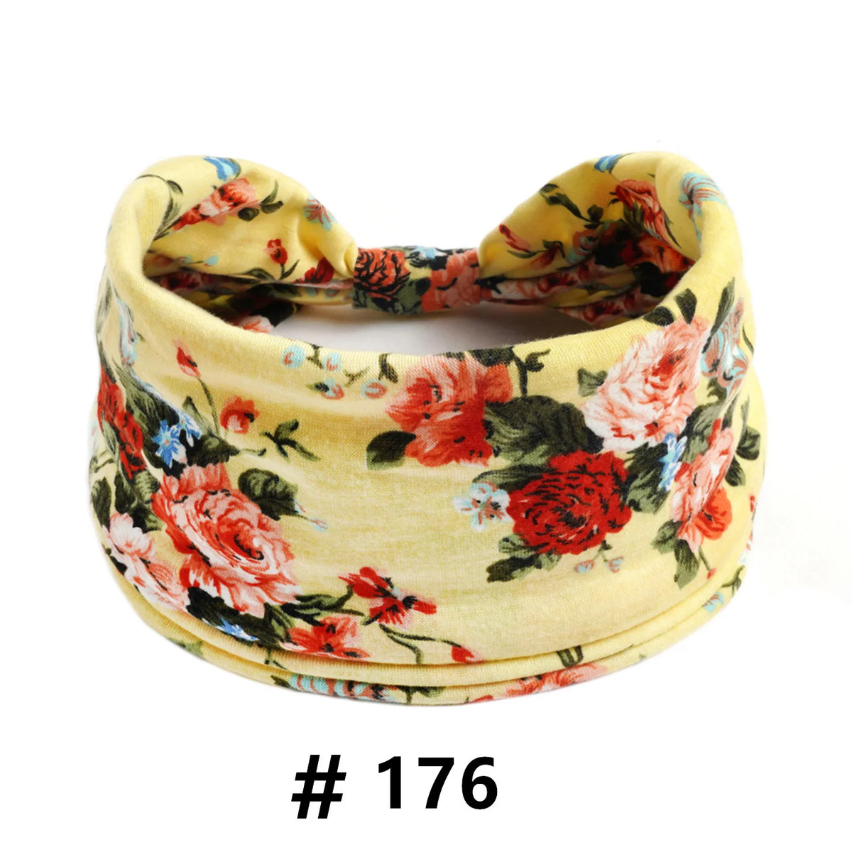 Boho Headbands for Women Cotton Wide Head Bands Stretch Hairband Non Slip Workout Yoga Running Turban Headwrap Hair Accessories