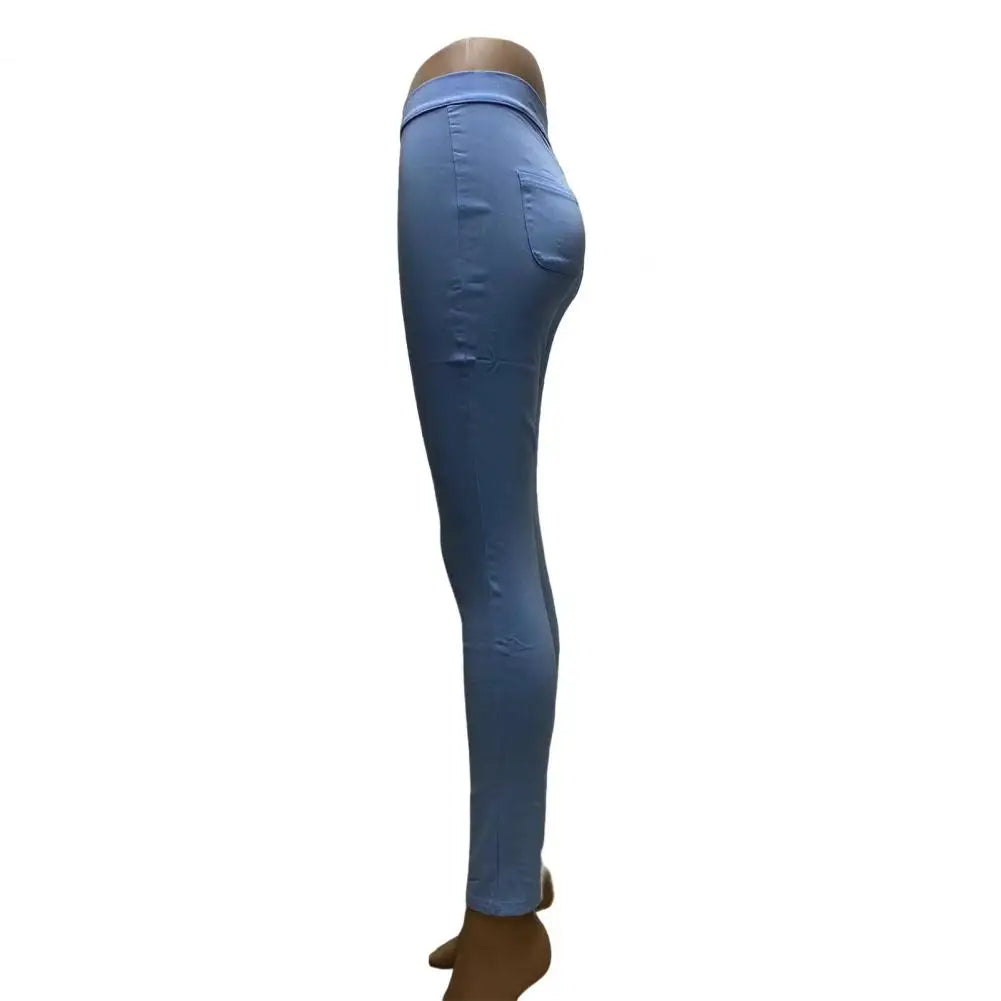 Fall New Women's Black High Waist Skinny Jeans Fashion Stretch Slim Denim Pencil Pants Female Casual Trousers S-2XL