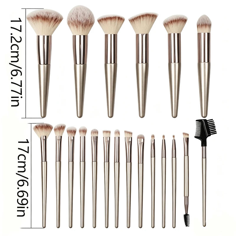 20pcs Makeup Brushes, Foundation Make-up Brush, Concealer Brush, Powder Blusher Brush, Eye Shadow Brush, Classic Full Set of Mak