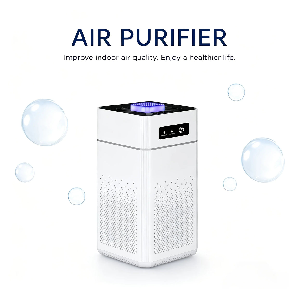 Portable Air Purifier Equipped with H13-Grade True HEPA Filter And Activated Carbon Filter, a Silent USB Air Purifier Capable