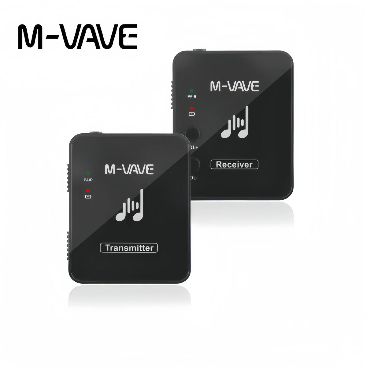 M-VAVE WP-10 2.4G Wireless In-Ear Monitor IEM System,Rechargeable Transmitter & Receiver with Volume Control/for Studio/Live