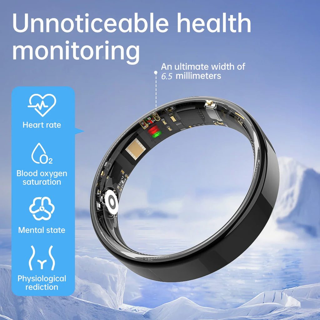 2026 Smart Ring Bluetooth Call Heart Rate Blood Pressure Monitor 5ATM Waterproof Health Ring Men Women For Xiaomi Gift
