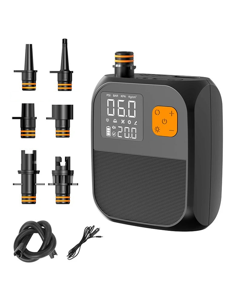 SUP Air Pump Rechargeable Electric Paddle Board Pump Portable Electric Pump for Paddle Board Inflatable Boats