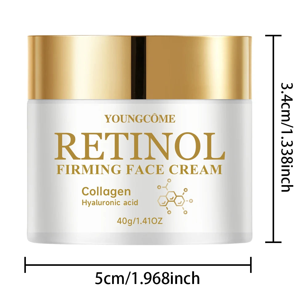  Retinol Firming Face Cream Moisturiser Facial Anti Aging Smooth Skin Repair Fade Fine Line Wrinkle Remover Face Cream