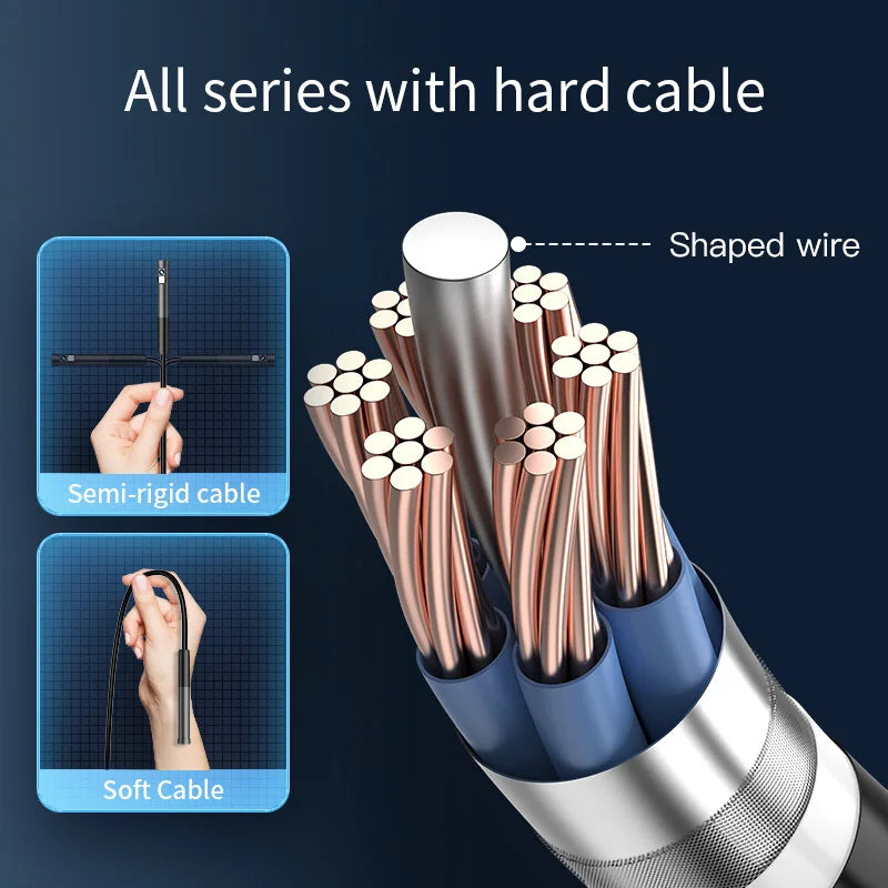 KERUI 2MP Industrial Endoscope Camera Single/Dual Lens Mini Inspection Camera for Iphone Waterproof Pipeline Borescope Type C
