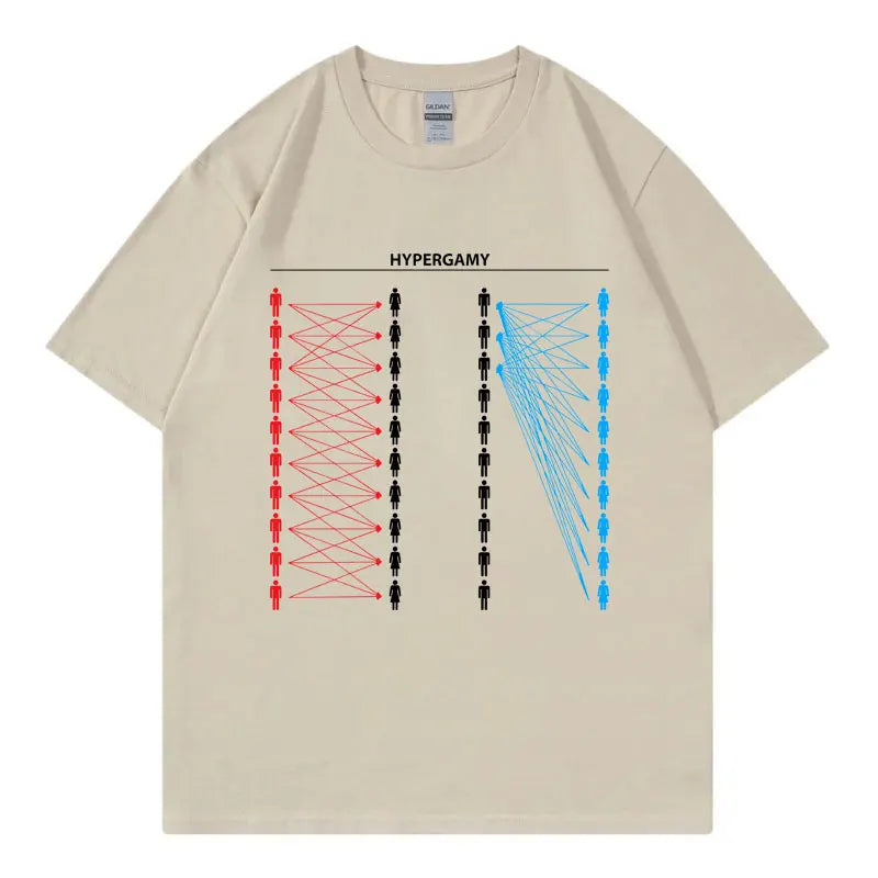 Hypergamy Meme Funny Dating Strategy T-shirts Men Women Fashion Casual Oversized T Shirt Summer 100%cotton Short Sleeve T-shirt