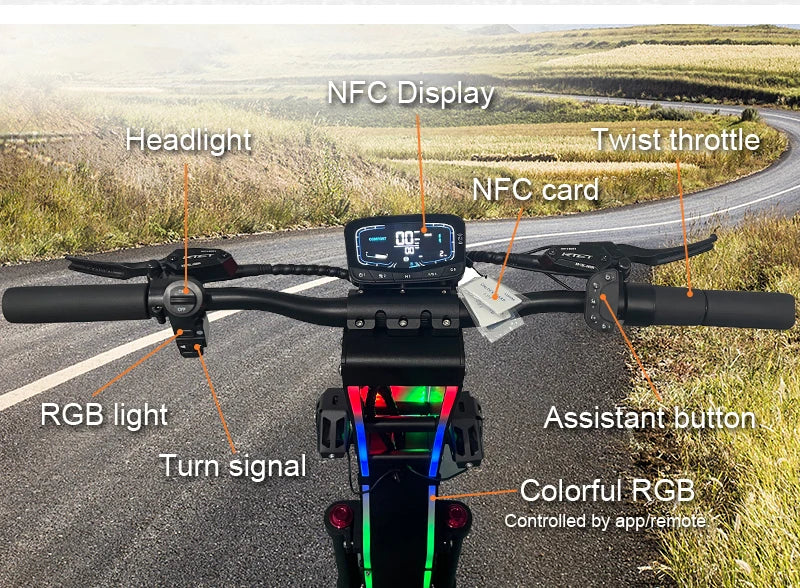 G14 72V 10000W LIVIAE NFC Card Start Dual Motor Electric Scooter with Free Seat,40-100AH Long Range E Scooters