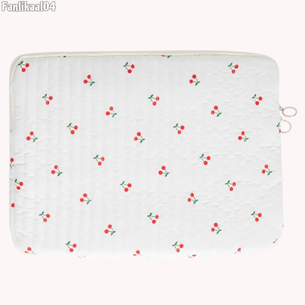 11/13/15 Inch Laptop Sleeve Quilted Laptop Sleeve Case Coquette Floral Laptop Carrying Case Laptop Case