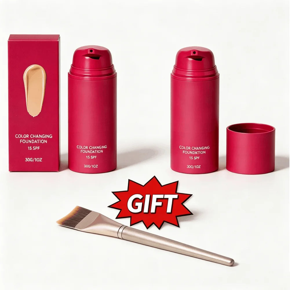 Natural Temperature-Adaptive Color Correcting Foundation Long Lasting Brightening Clear Base Makeup Even Skin Tone Face Makeup