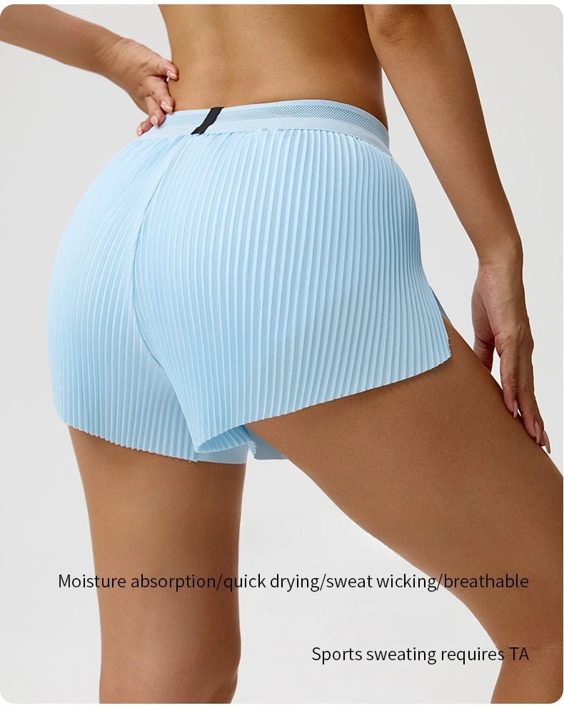 Womens Tennis Golf Skort Built‑in Liner Shorts Two‑Piece Look Sports Skirt Yoga Running Fitness Gym Workout Outdoor Short Skirt
