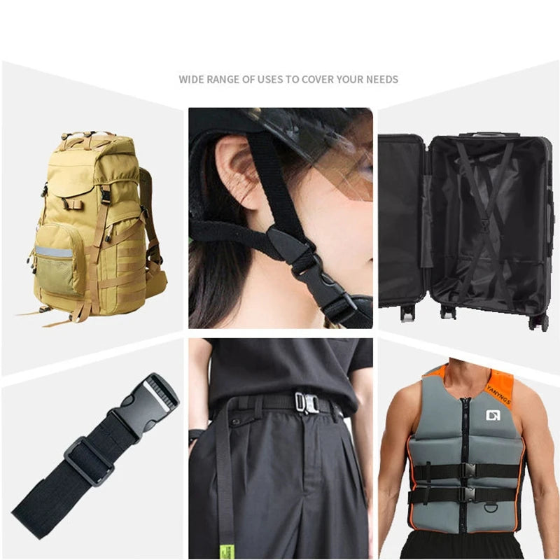2/5/10Pcs Quick Side Release Buckles 25mm/38mm Adjustable Plastic Clips for Backpack Straps Black Paracord Parachute DIY Gear