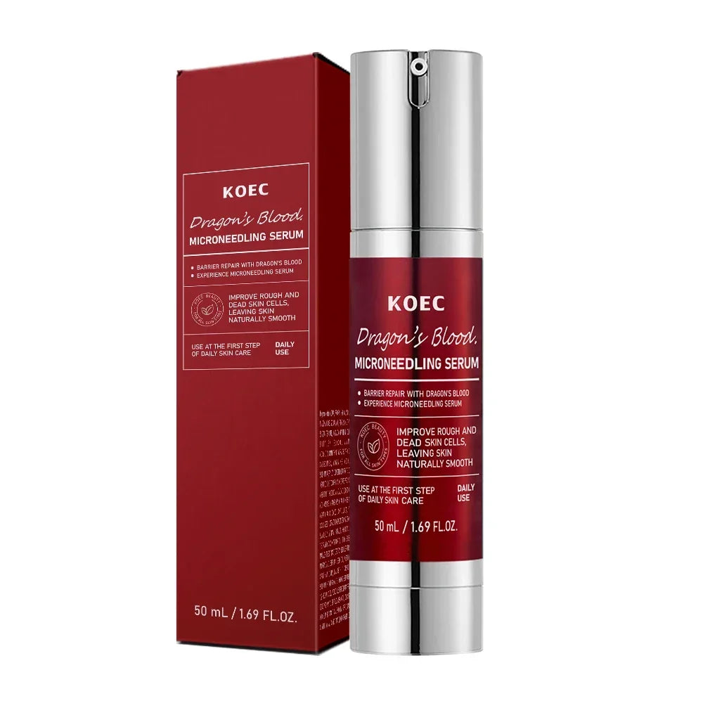 Centella Asiatica Microneedle Serum Deep Hydration Soothing Dragon Blood Serum Firm Brighten Repairing Facial Essence