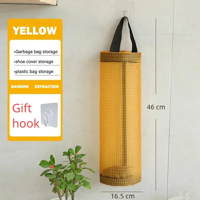 Kitchen Organizer Garbage Bag Storage Basket Garbage Organizer Plastic Bag Holder Garbage Collection Storage Kitchen Accessories
