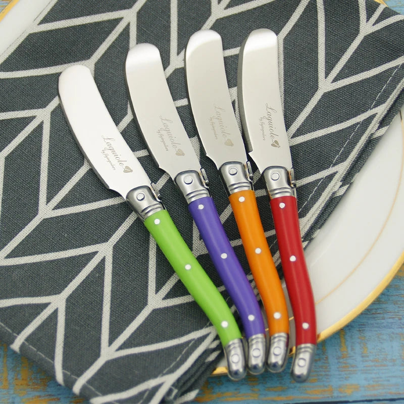 6.25inch Stainless Steel Butter Cutter Cheese Jam Spreaders Wipe Cream Cutter Kitchen Gadgets Laguiole  Butter Bread Tool 4-6pc
