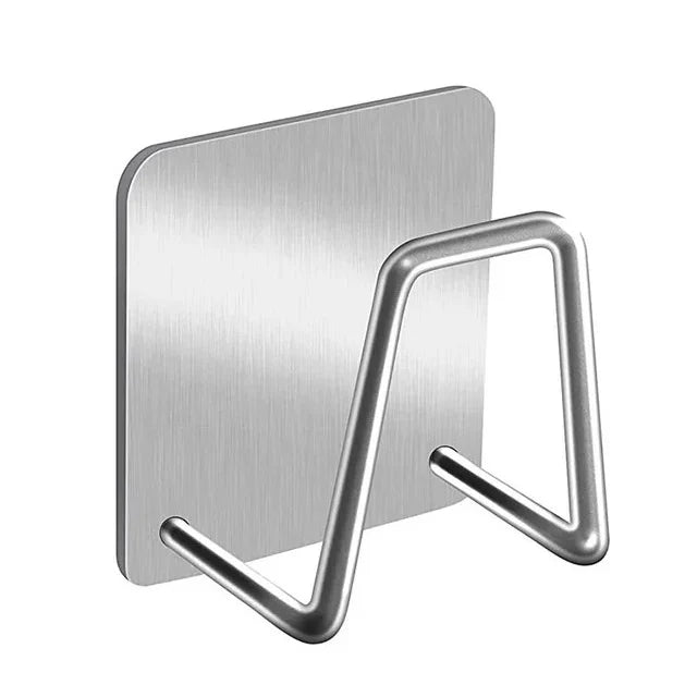 Kitchen Stainless Steel Sink Shelf Sponges Holders Adhesive Drain Drying Rack Wall Hooks Accessories Storage Organizer