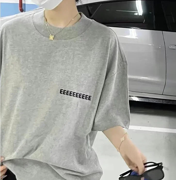Fashion Double Line Matching Set Men's Drawstring Pants Luxury Design Plush Letter Pants High Street Couple Oversized Pants Set