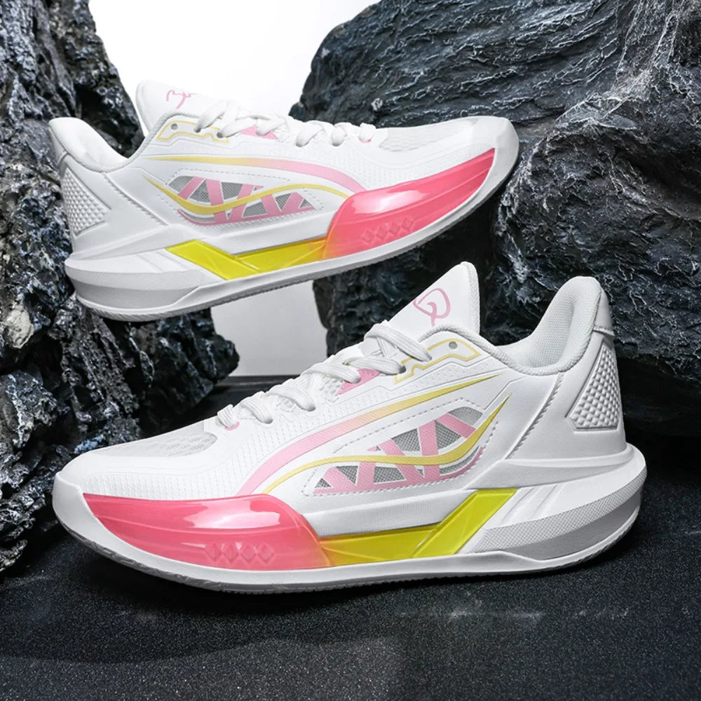 Light Speed Basketball Shoes for School Competition Youth Men's Sports Shoes Anti Shock Wear Resistant Breathable PU Mesh