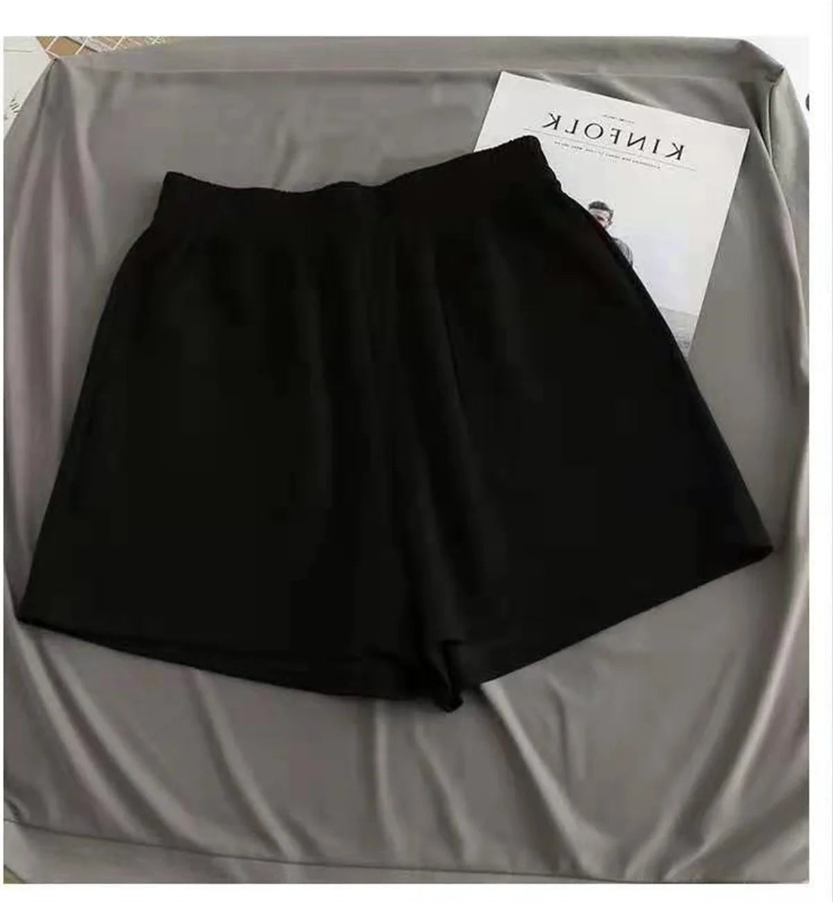 Women Summer 2026 Loose Slim Drawstring Hot Pants Korean High Waisted Wide Leg Casual Versatile Sports Shorts for Outdoor Wear