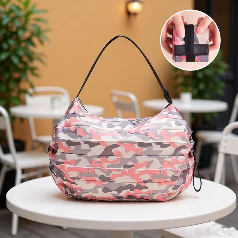 Portable Shopping Bag Large Capacity Foldable Storage Shoulder Bag Travel Handbags With Handle Outdoor EDC Camp Beach Bag