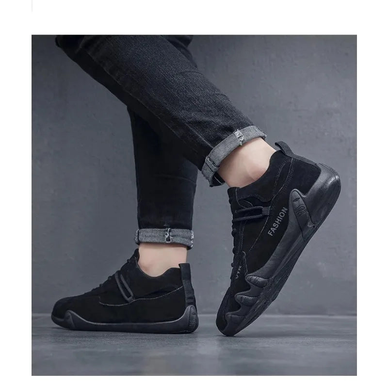 Outdoor walking flats skateboard sneakers men shoes breathable non slip work shoes for male fashion sneakers