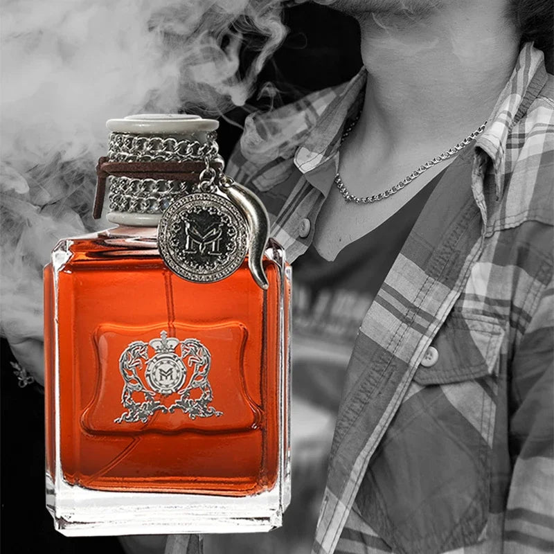 Russian Popular Sandalwood Men's Perfume,luxury Wild Captivating Leather And Cedarwood Notes Perfume,with Amber/musk/ebony Woody