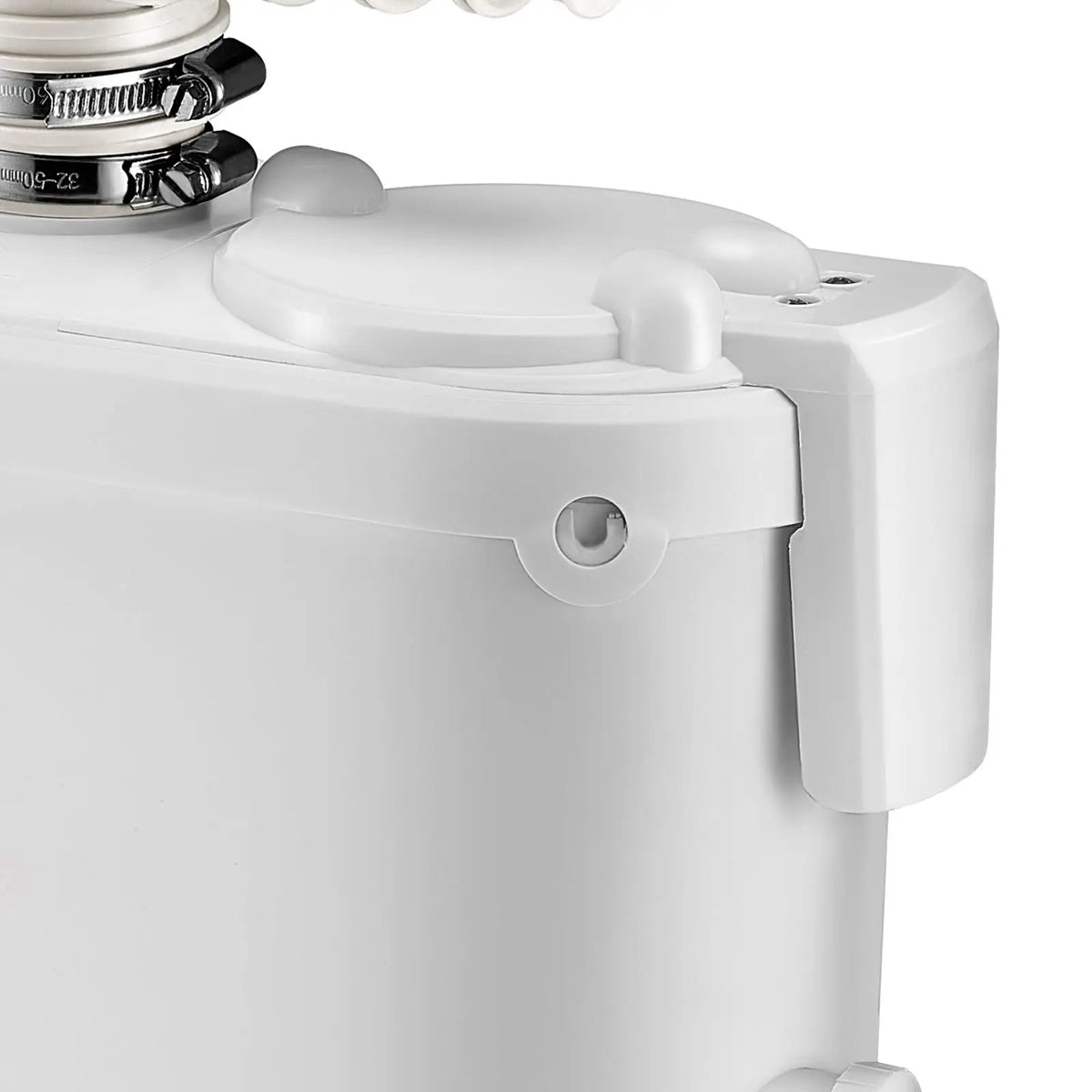 Macerator Pump, 500W, 29 GPM Flow, 26 ft/8 m Head, Macerator Sewerage Toilet Pump with 4 Water Inlets, Waste Water Disposal Upflush Machine for Kitchen, Basement, Shower, Sink, Laundry, Bathtub