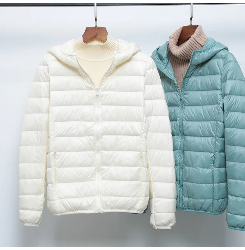Spring Autumn Women Jackets 2024 Winter Female White duck down Jacket Fashion Ultralight Women Parka Packable Casual Puffer Coat