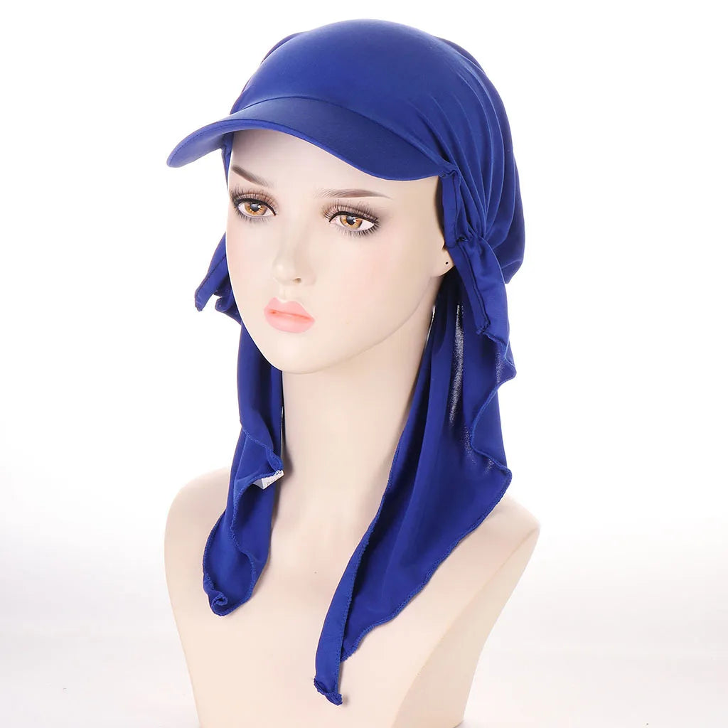 Soft Modal Inner Hijab Caps Muslim Stretch Turban Cap Islamic Underscarf Bonnet Hat Female Headband Turbante baseball cap