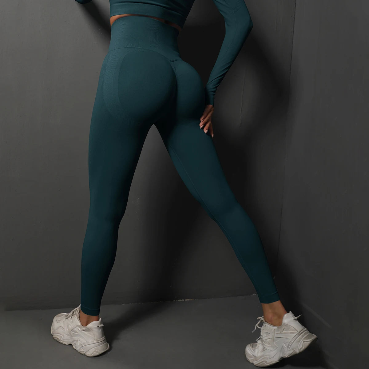 Workout Running Pants Women Yoga Leggings Hips Lifting Gym Leggings Seamless Sport Pants High Waist Fitness Leggings Bubble Butt