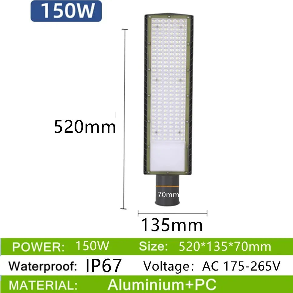 Outdoor Street Light Wall Lighting 50W 100W 150W High Quality Alumium 6000K AC175-265V Street Garden Wall Lights IP67 Waterproof