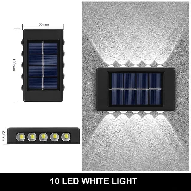 Solar LED Light Outdoor Solar Lighting Lamp Streetlights Exterior Decoration Garland Waterproof Solar Garden Light  Wall Light