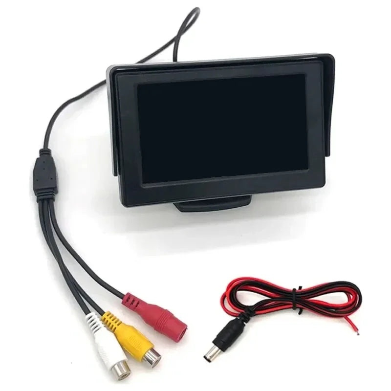 4.3 Inch Car Rear View Camera with Monitor for Vehicle Parking Universal HD Reversing Camera LCD High-definition Display Screen