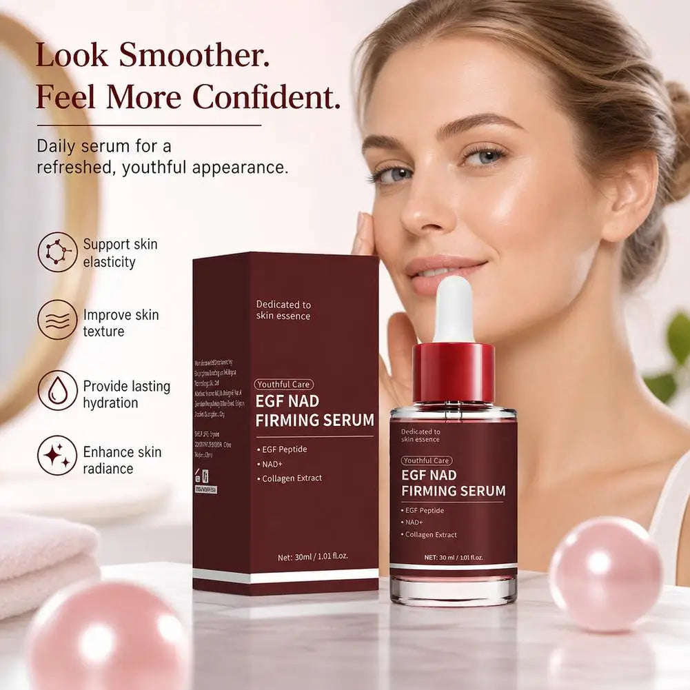NAD+ Hydrating & Firming Essence for Wrinkles, Fine Lines & Dull Skin, Natural Moisturizing Face Serum for Radiance  Skincare
