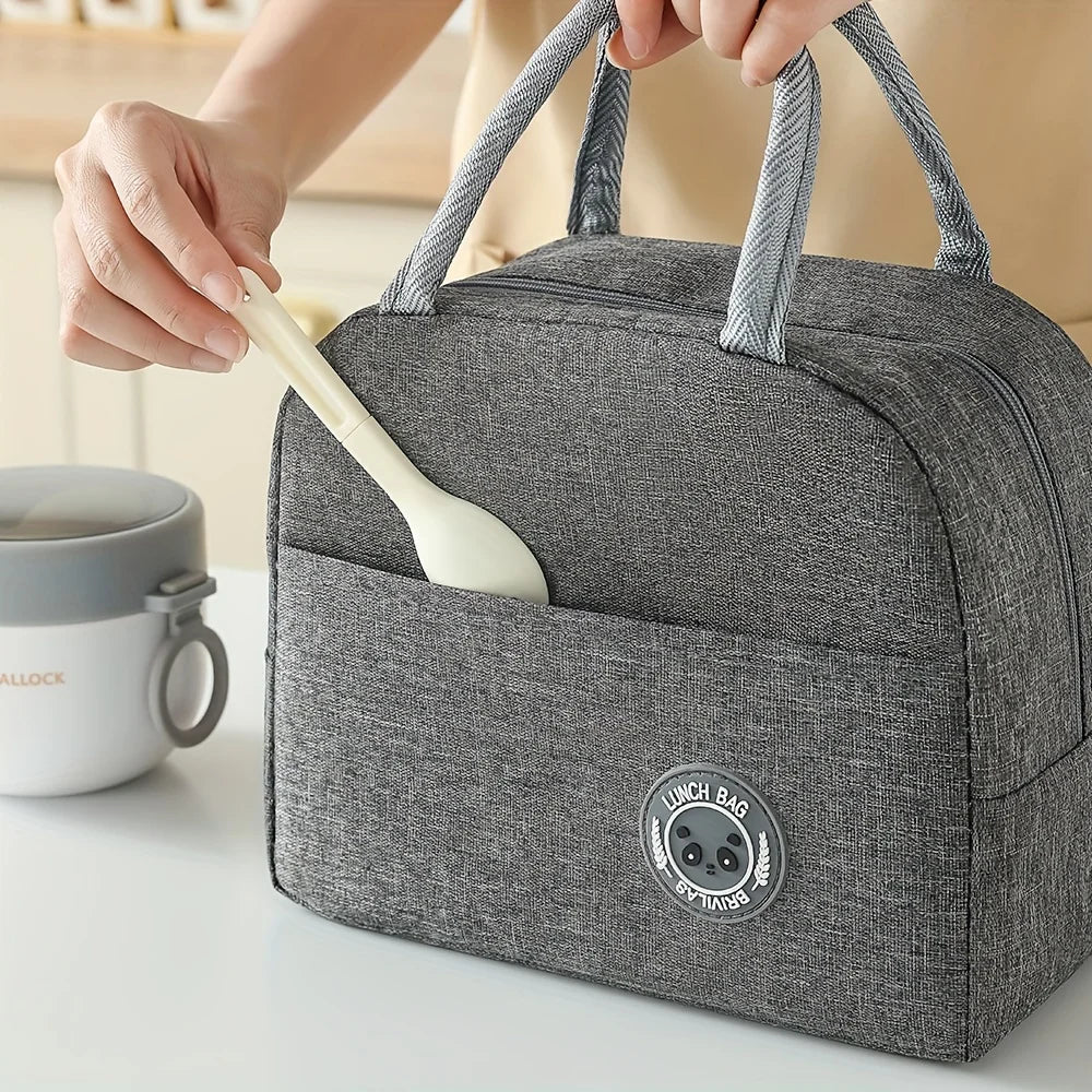 3pcs Lunch Box Set with Large Capacity Insulated Bag Reusable Tableware Meal Snack Food Holder for School Picnic Office Camping