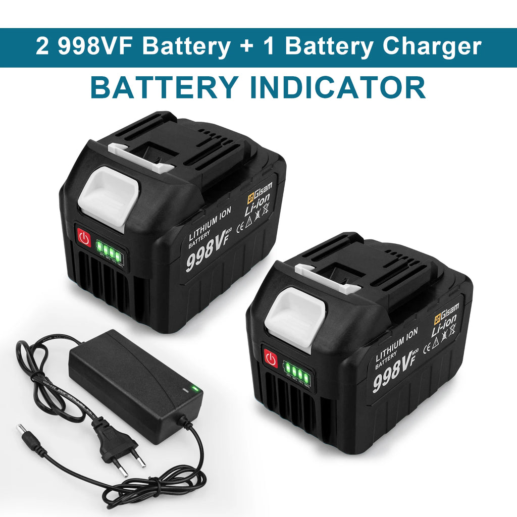 18V Rechargeable Lithium Ion Battery 22500mAh 15000mAh Lithium Battery With Battery indicator For Makita Power Tools Battery